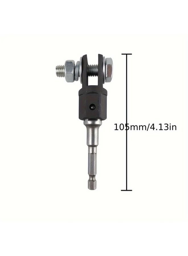 Heavy Duty Scissor Jack Adapter With Hexagonal Handle To Square Head For Professional Use - Image 1
